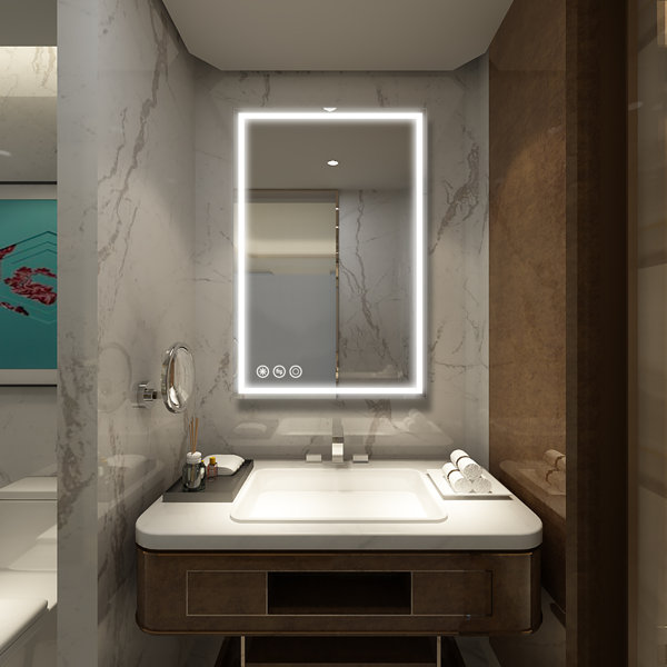 Boyel Living Rectangle LED Wall Mirror & Reviews Wayfair